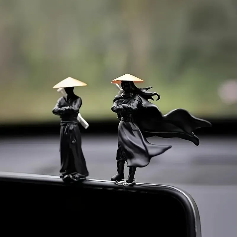Samurai statue set