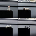 Sleeping cat car console ornament