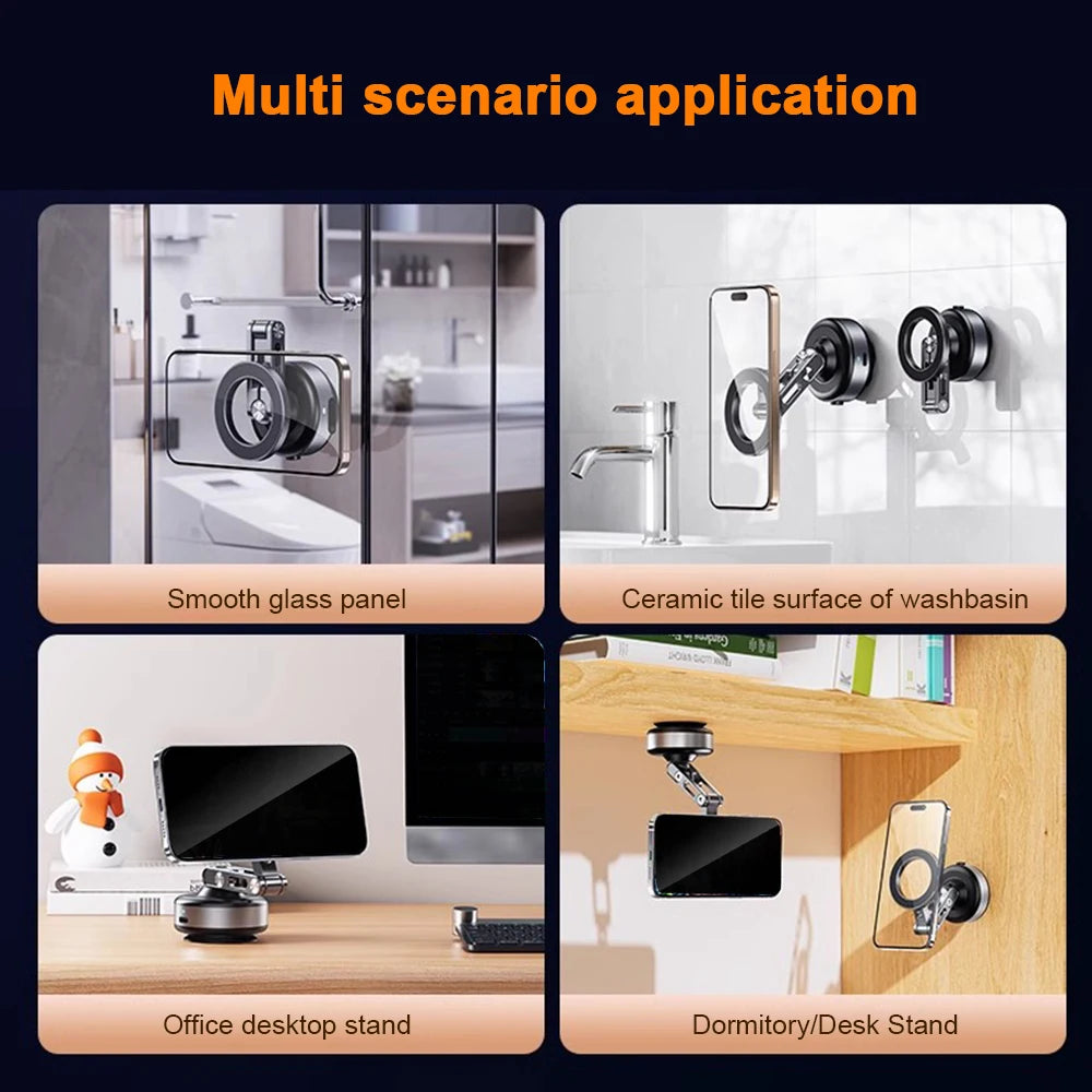 Vacuum Suction Phone Mount (360° Rotating)