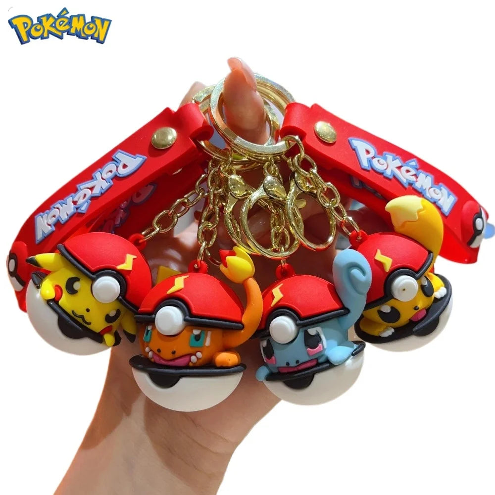 Pikachu Poké Ball Keychain