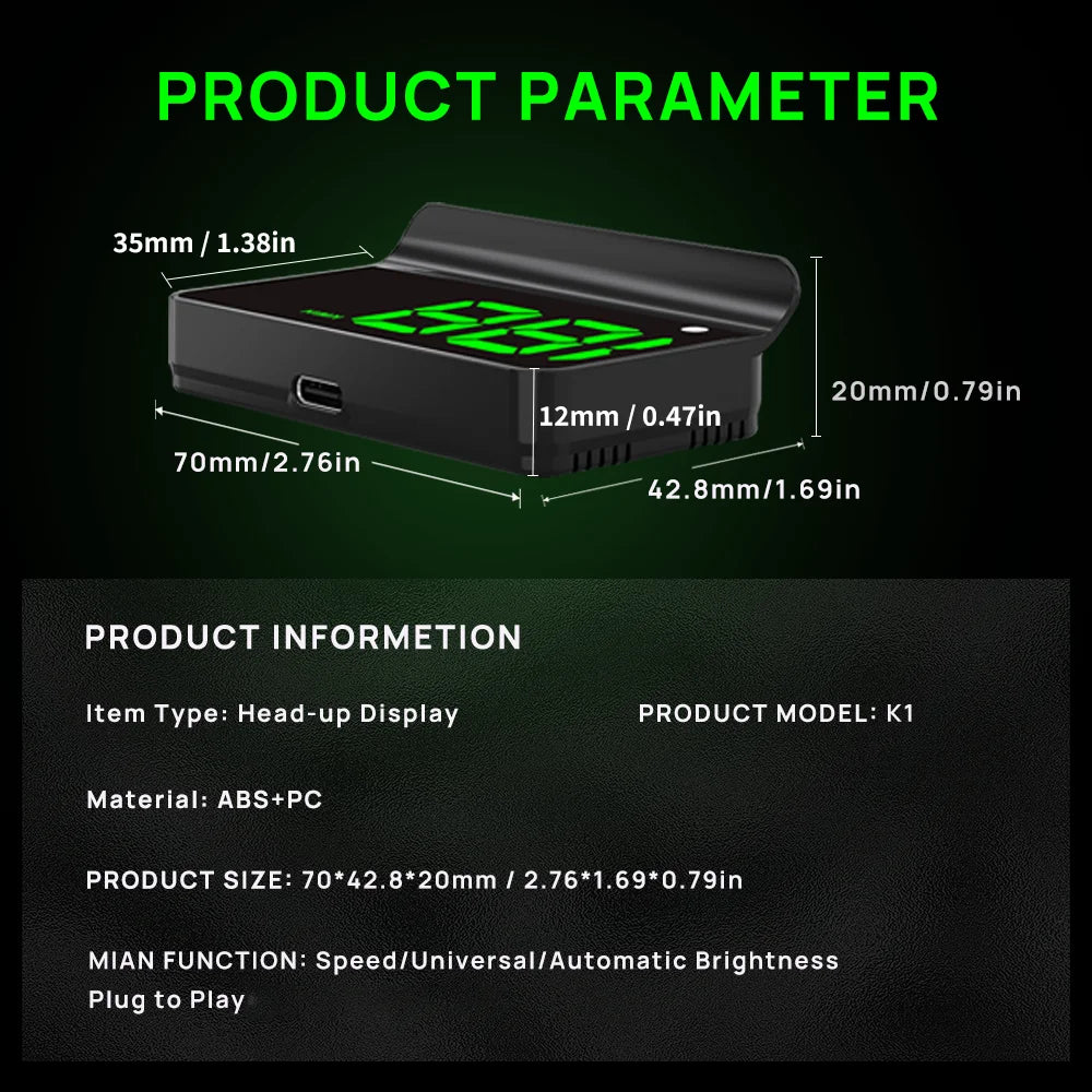 GPS Head-Up Display (HUD)