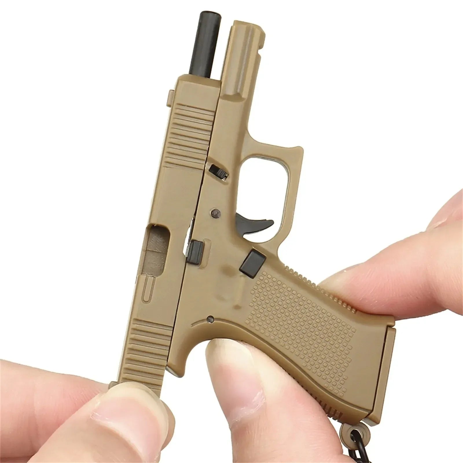 Tactical Pistol Model Keychain