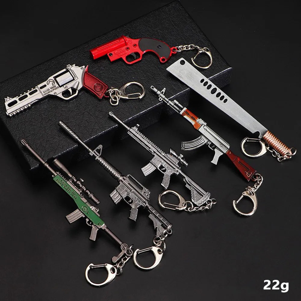 Mini Pistol Alloy Keychain