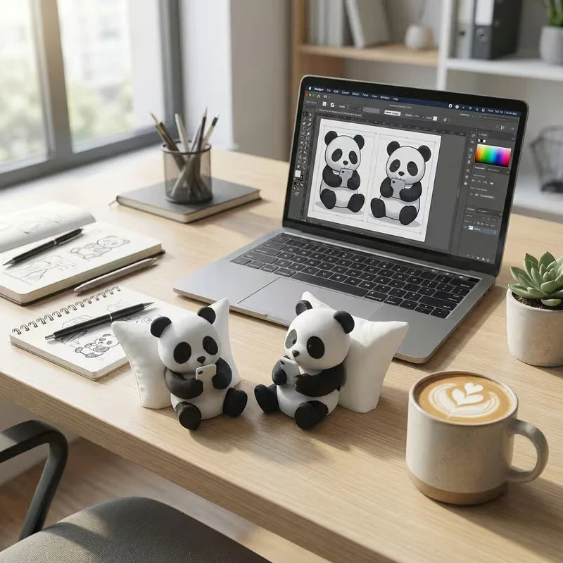 Panda Figure Dashboard Ornament