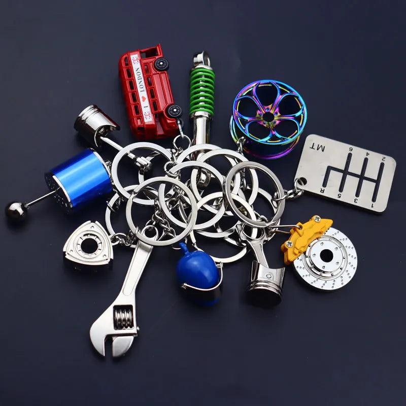 Gearbox & Turbo Car Keychain
