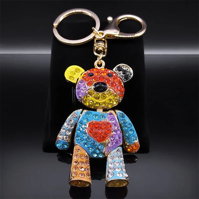 Crystal Bear Keychain