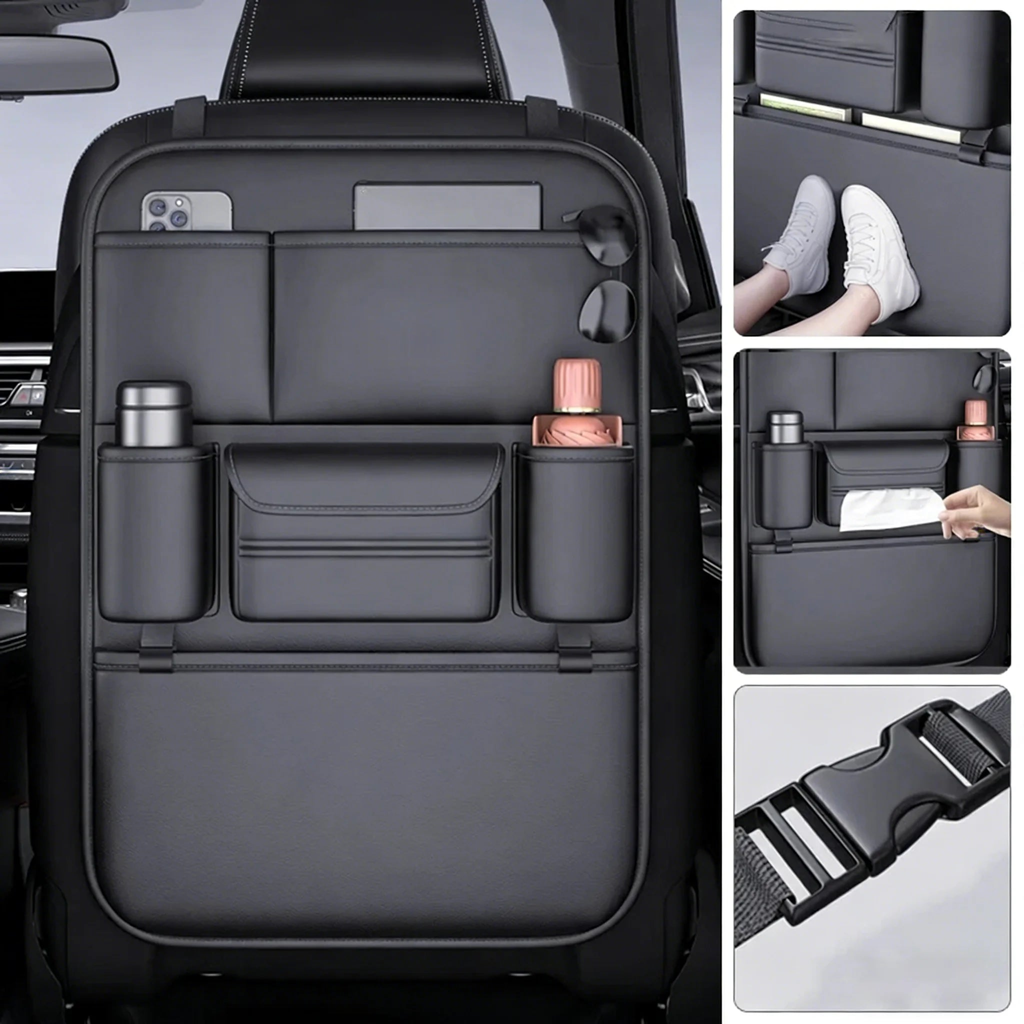 6-Pocket Car Seat Back Organizer