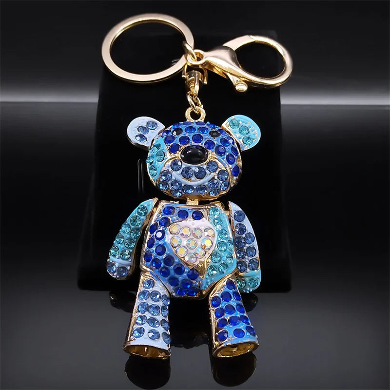 Crystal Bear Keychain