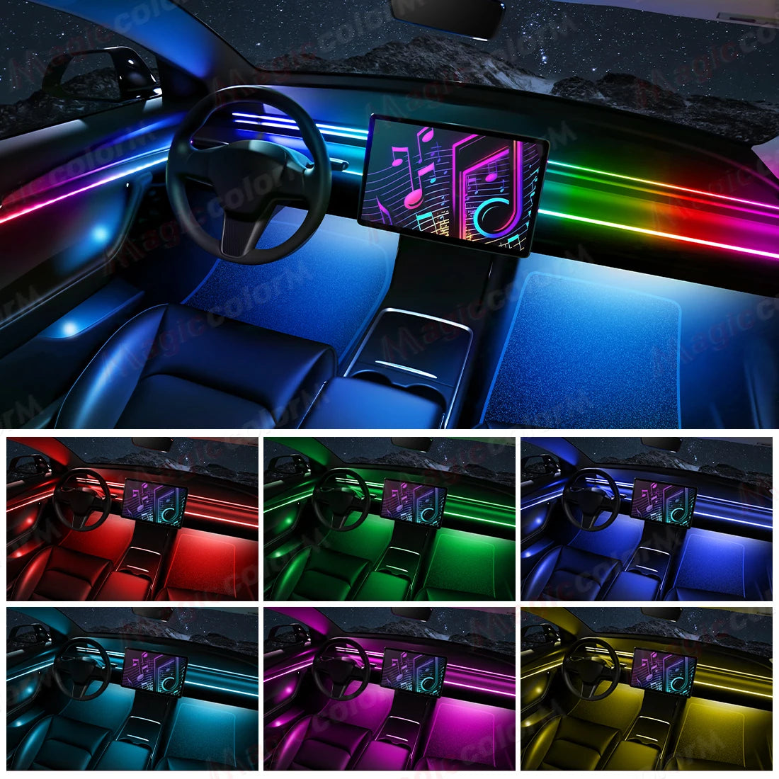 18-in-1 RGB Ambient Light Kit (App + Bluetooth)