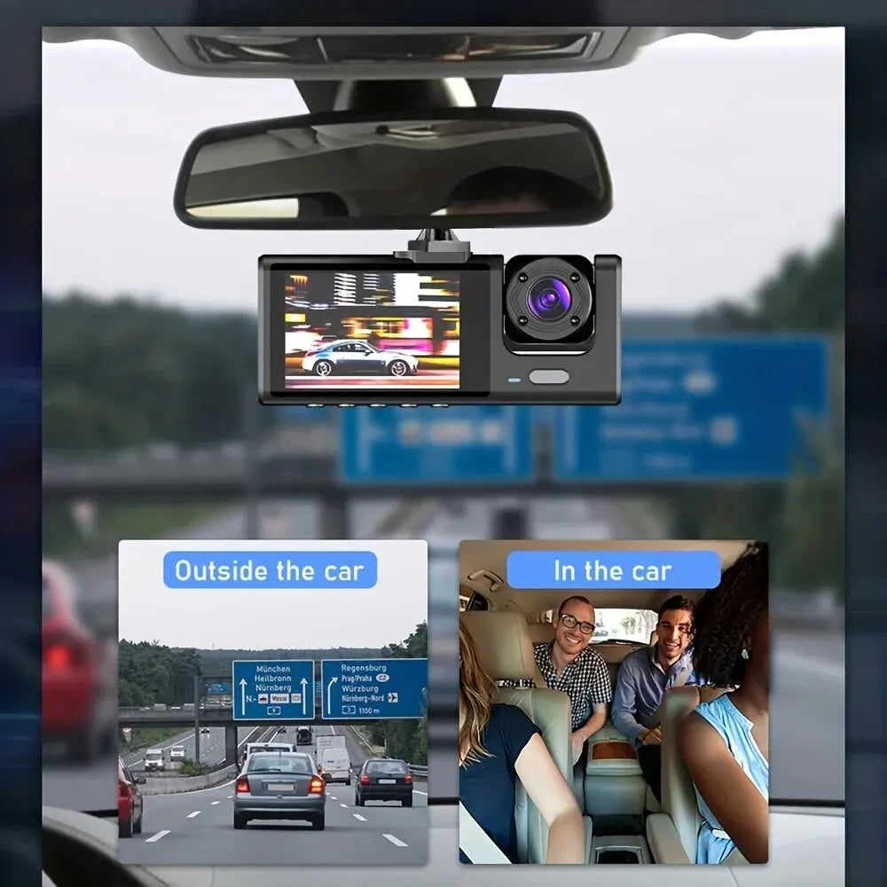 1080P Dual Dash Cam (Front + Cabin)