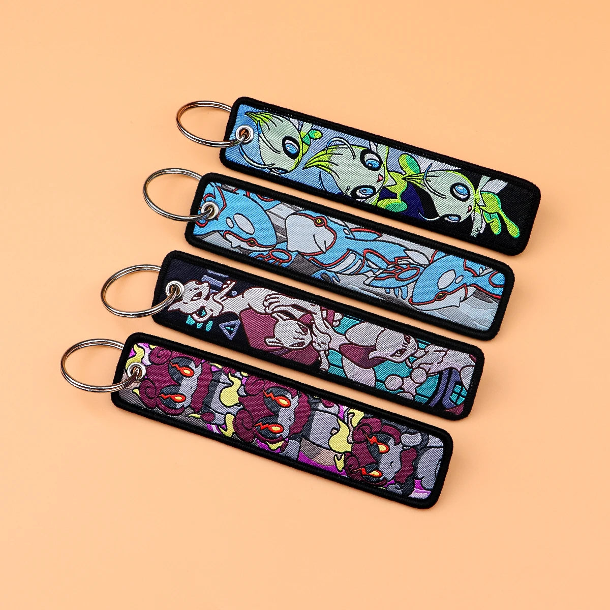 Anime Monster Embroidered Keychain