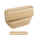 Leather Seat Gap Organizer with Cup Holder