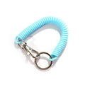 Spiral Stretch Cord Keychain with Carabiner