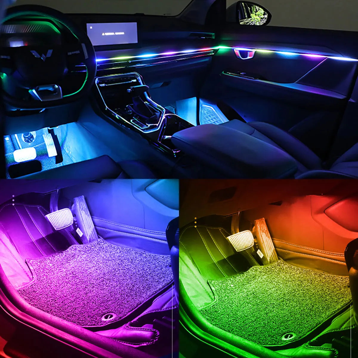 10-in-1 RGB Footwell Ambient Light Kit