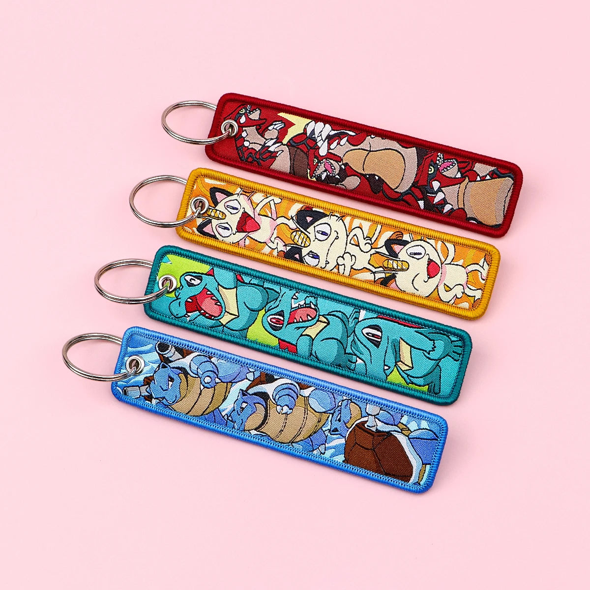 Anime Monster Embroidered Keychain