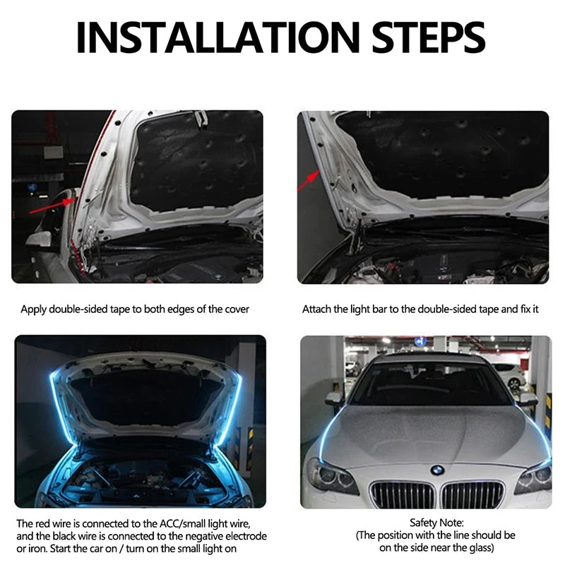 LED Hood Light Strip (150cm, DRL)