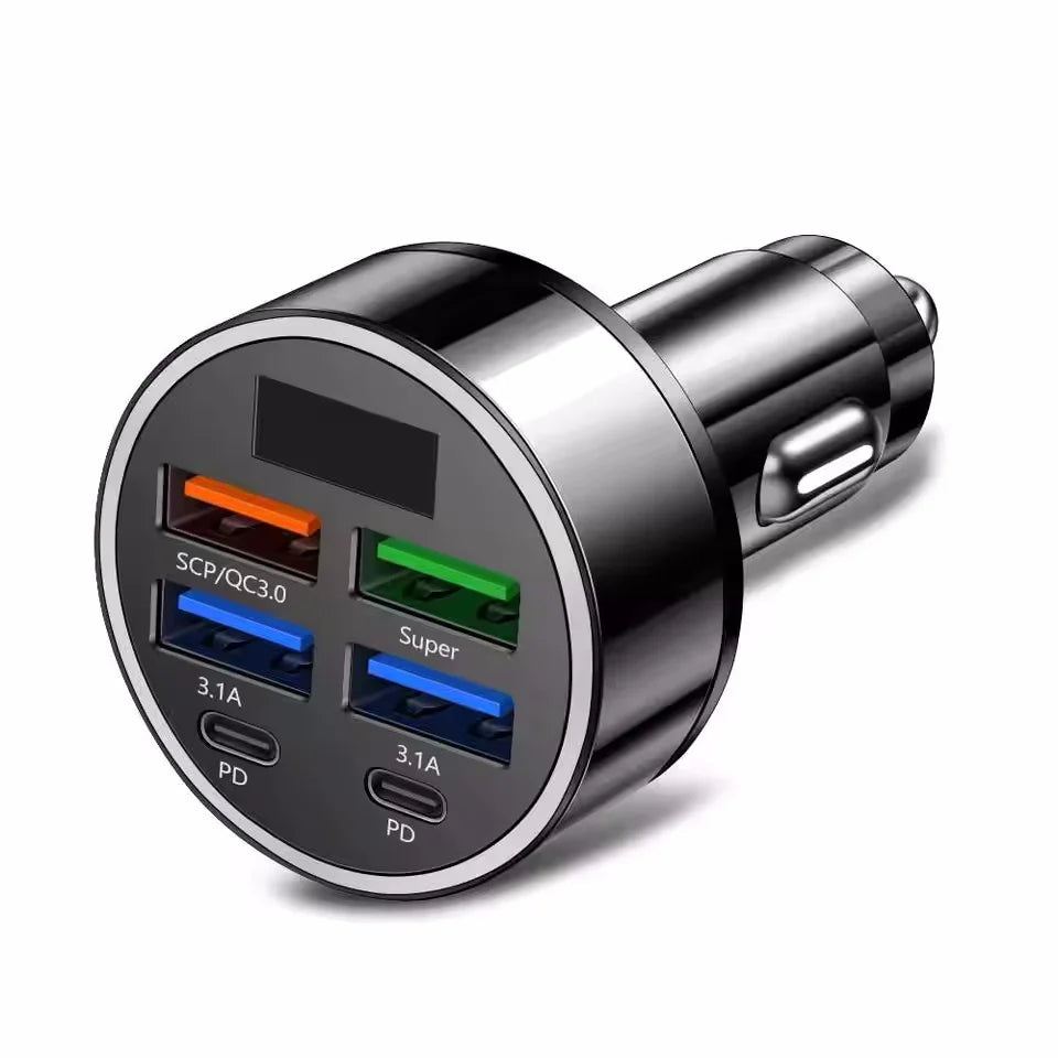 Fast USB-C + USB-A Car Charger (PD / QC3.0)