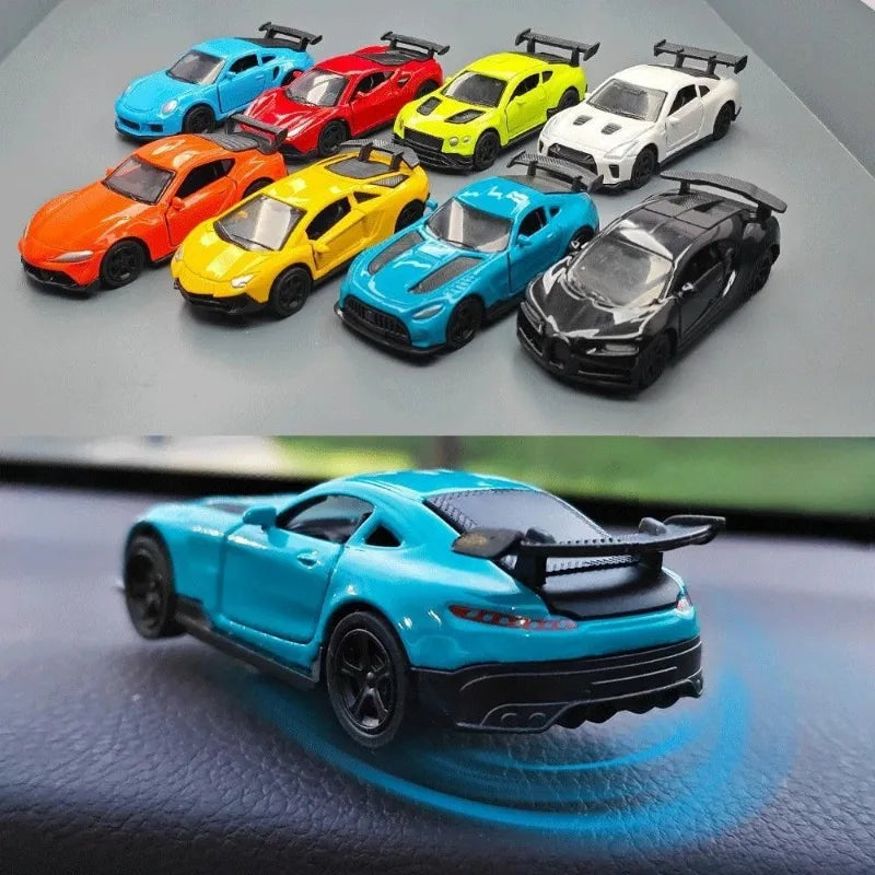 Drift car dashboard ornament side view