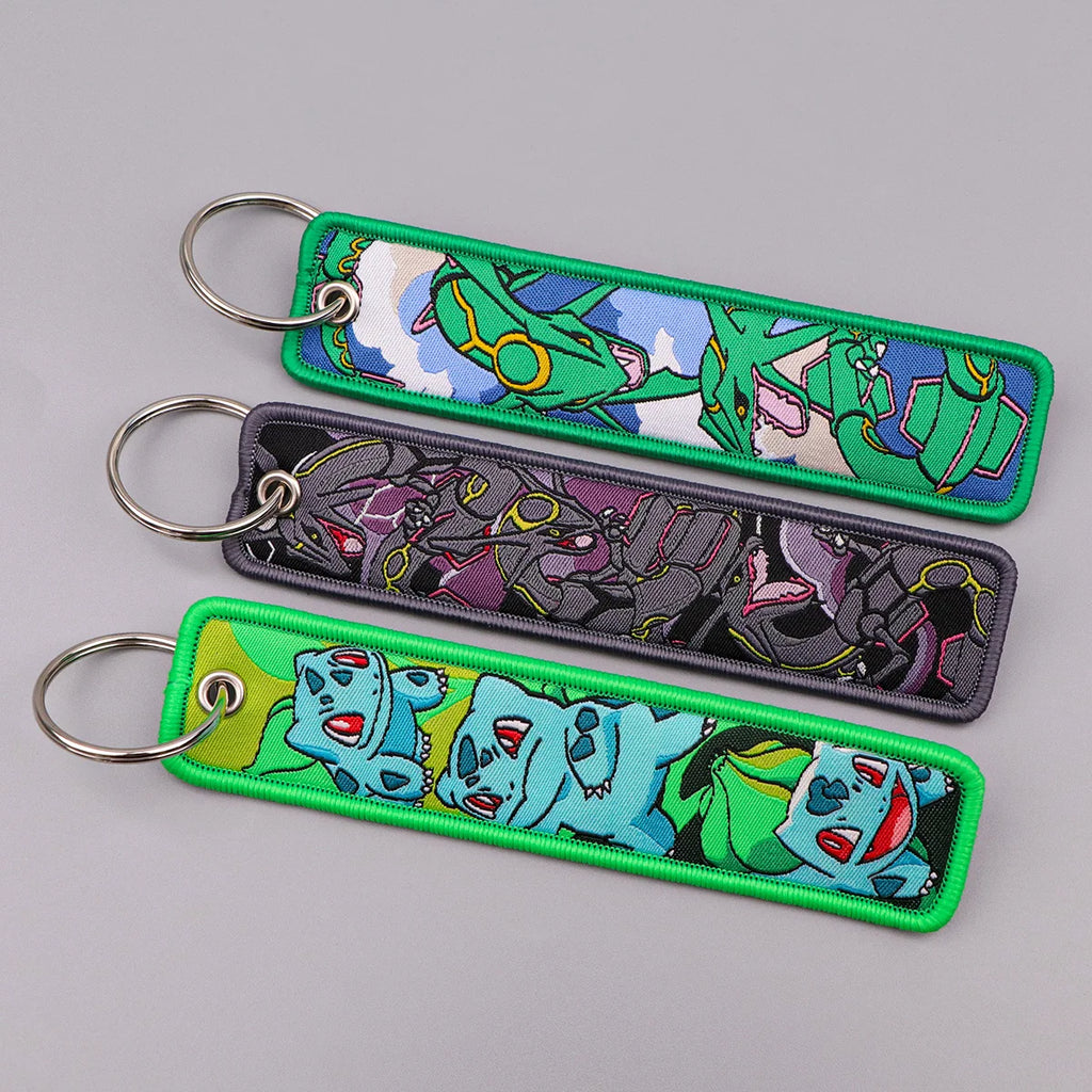 Anime Monster Embroidered Keychain