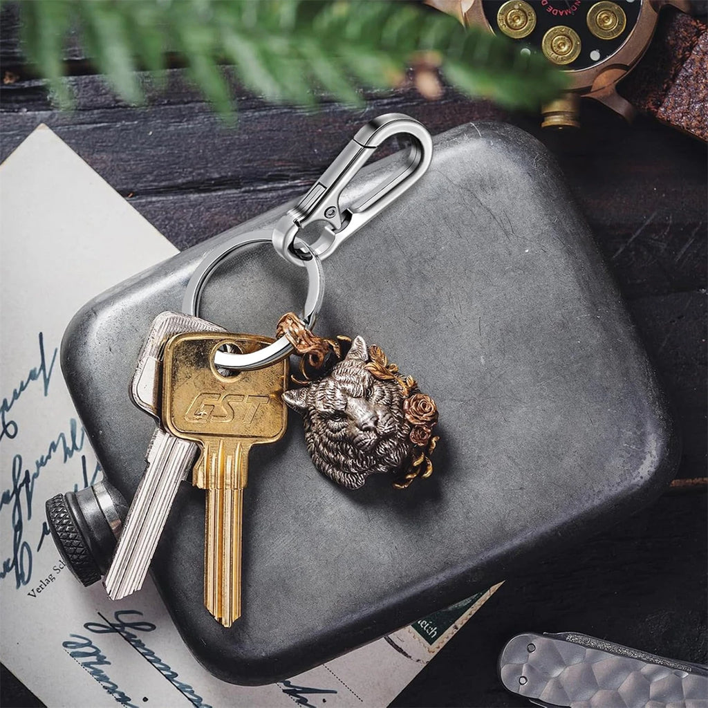 Carabiner Clip Keychain Set (6-Pack)