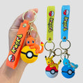 Poke Ball Figure Keychain Set