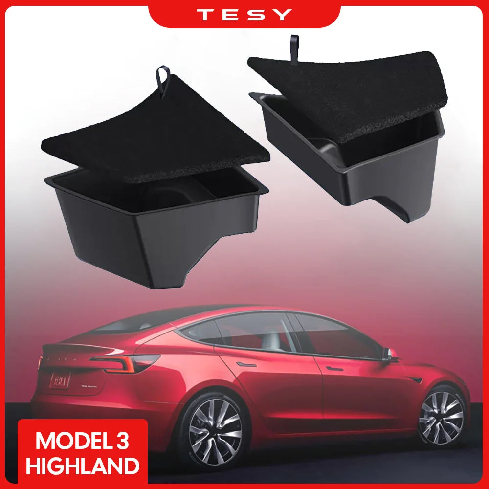 Tesla Model 3 Highland Rear Trunk Side Storage Box