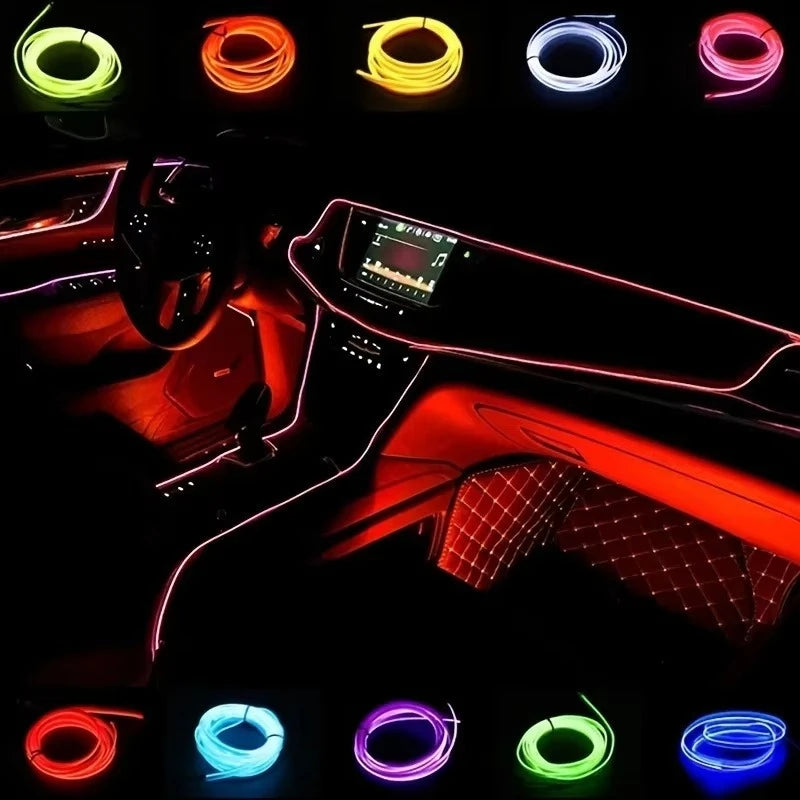 5M USB Neon Interior Light Wire