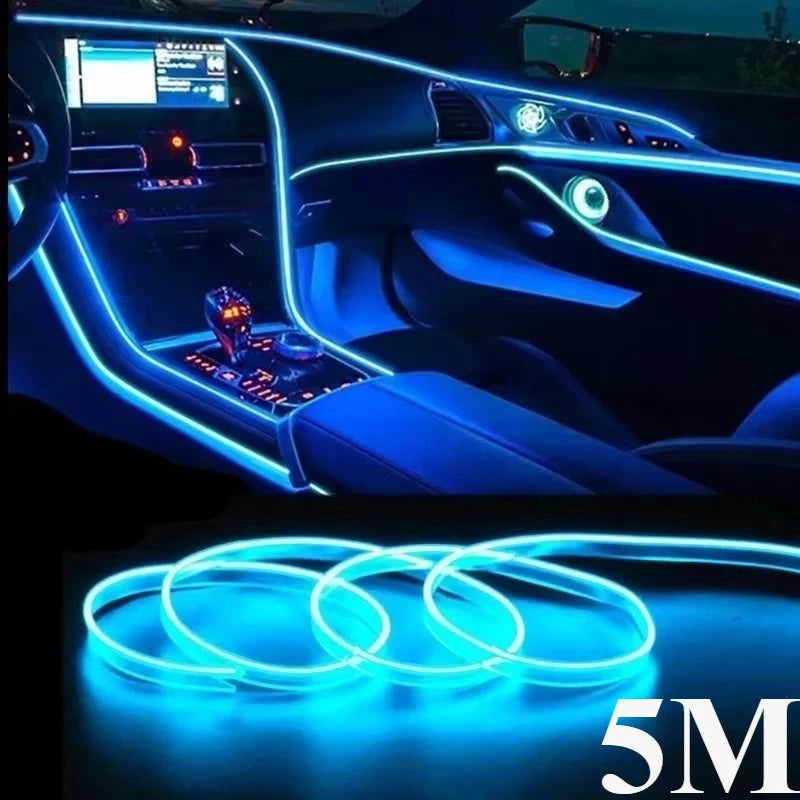 5M USB Neon Interior Light Wire