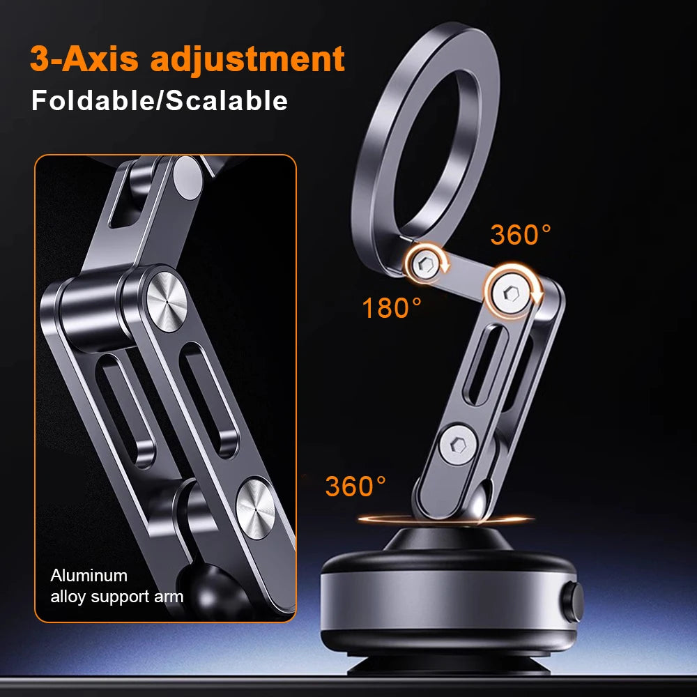 Vacuum Suction Phone Mount (360° Rotating)