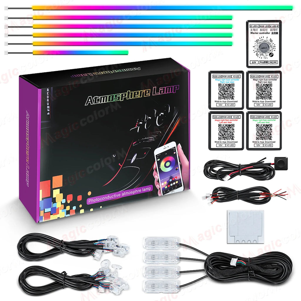 18-in-1 RGB Ambient Light Kit (App + Bluetooth)
