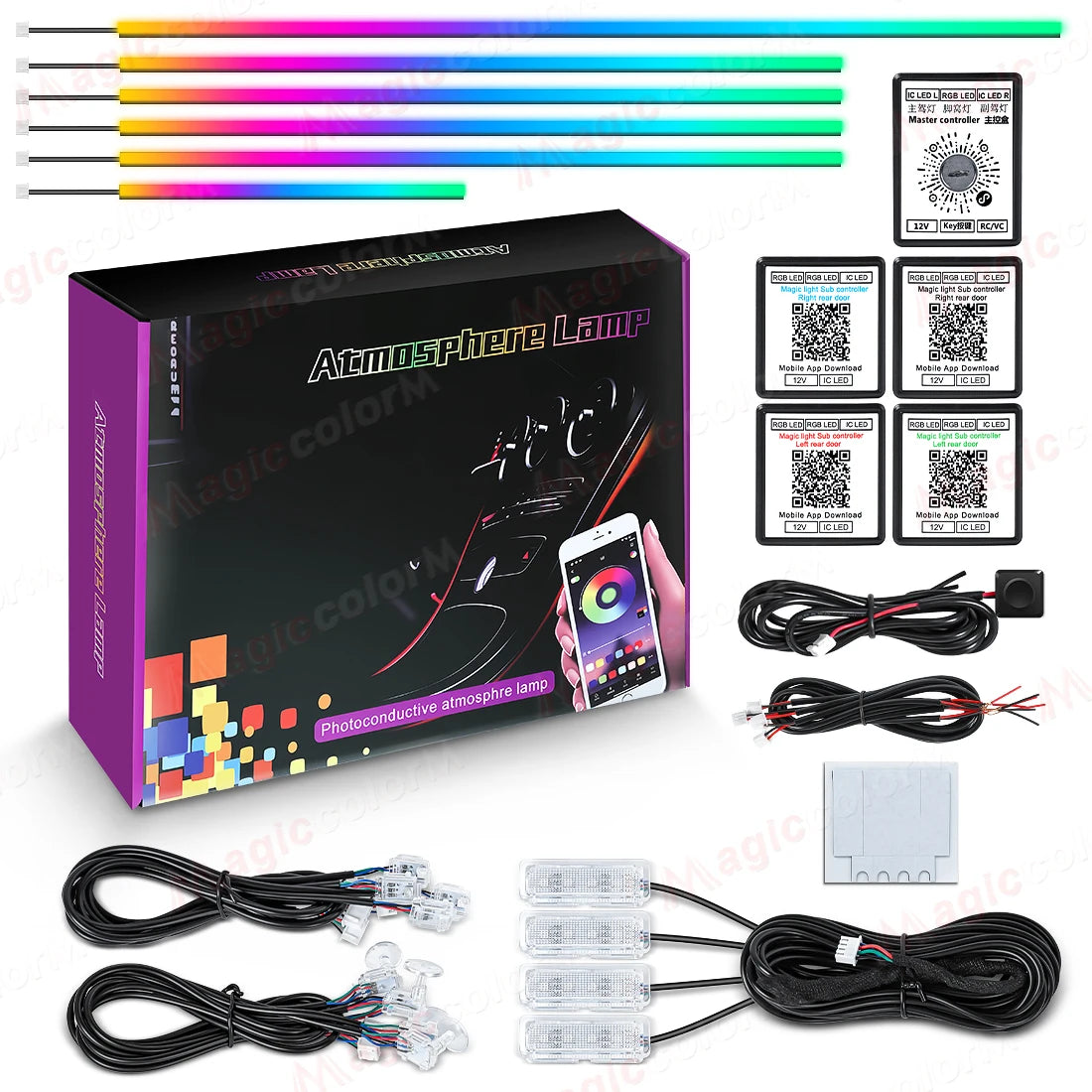 18-in-1 RGB Ambient Light Kit (App + Bluetooth)