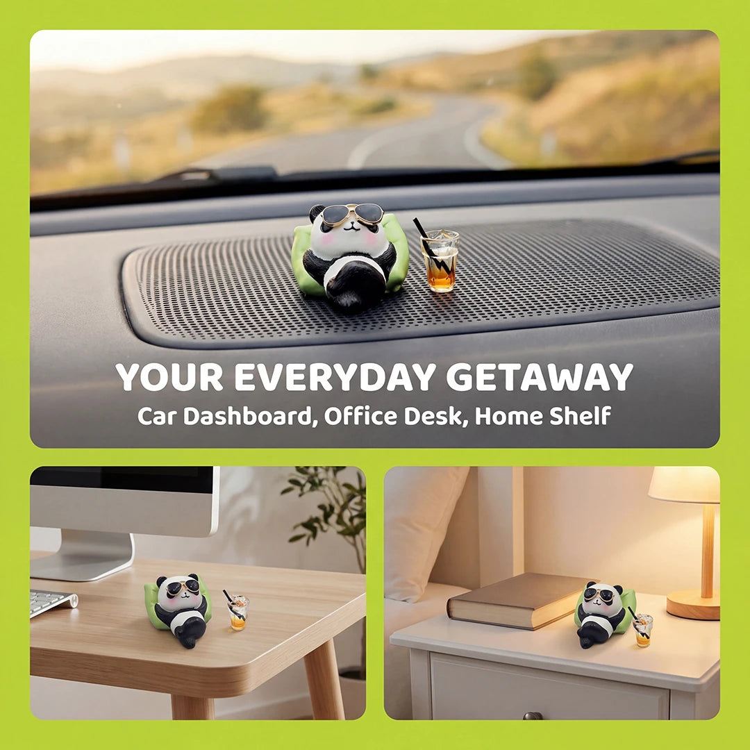 Panda dashboard figurine