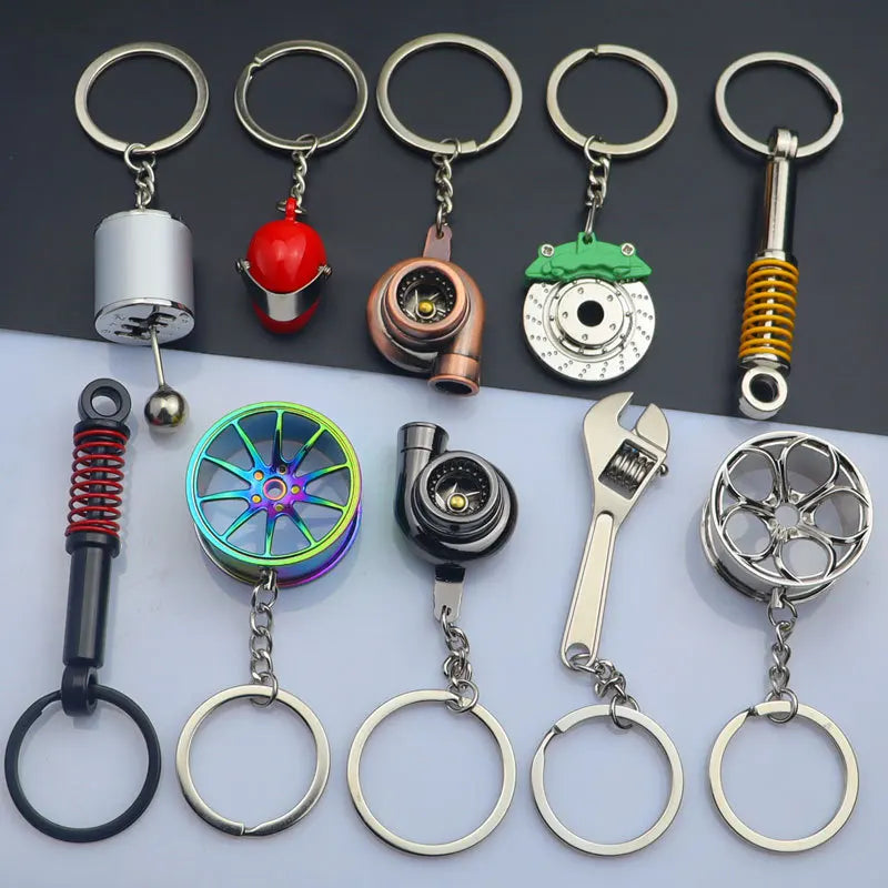 Gearbox & Turbo Car Keychain