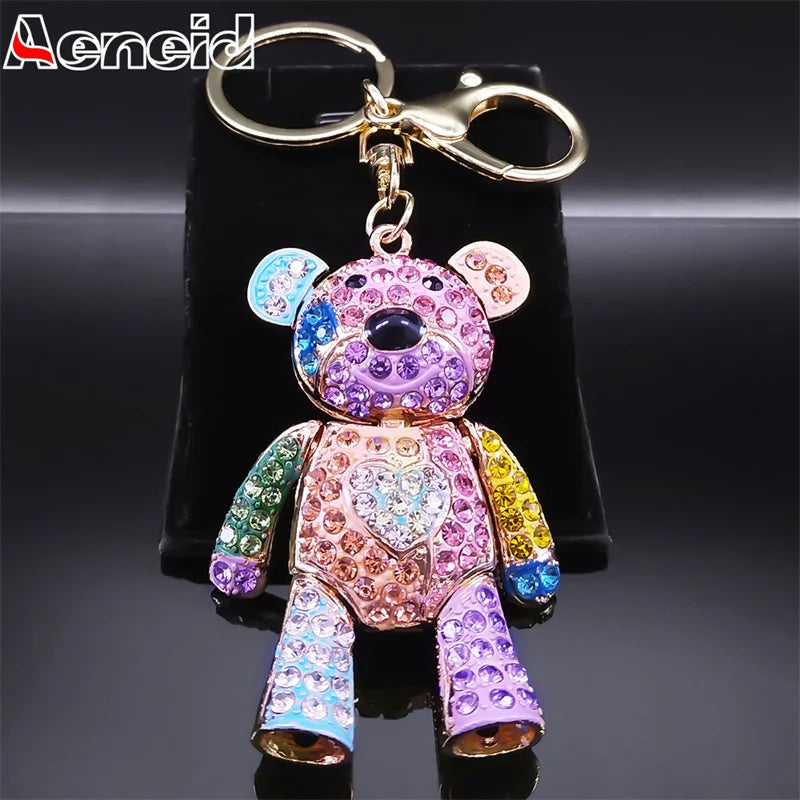 Crystal Bear Keychain