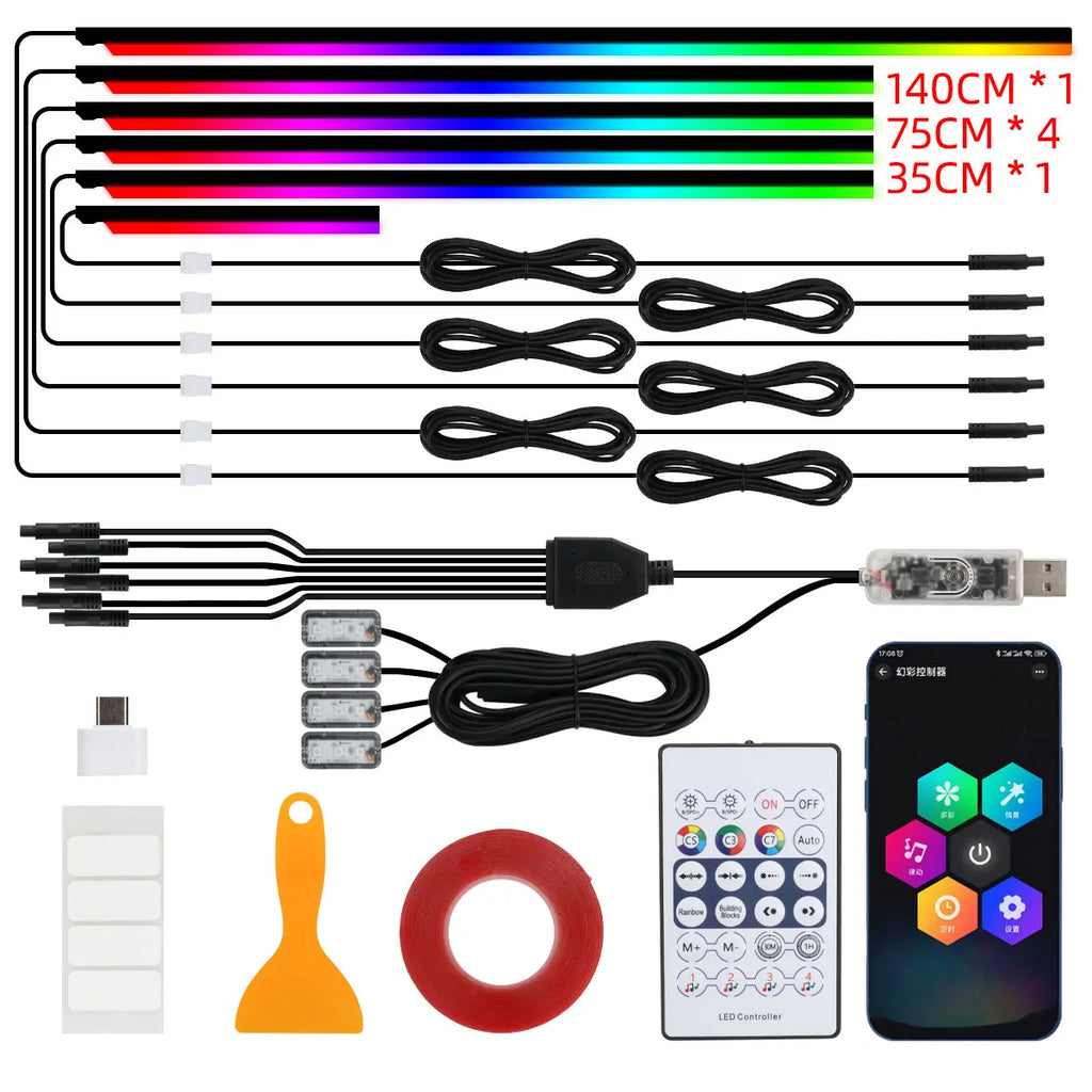 10-in-1 RGB Footwell Ambient Light Kit