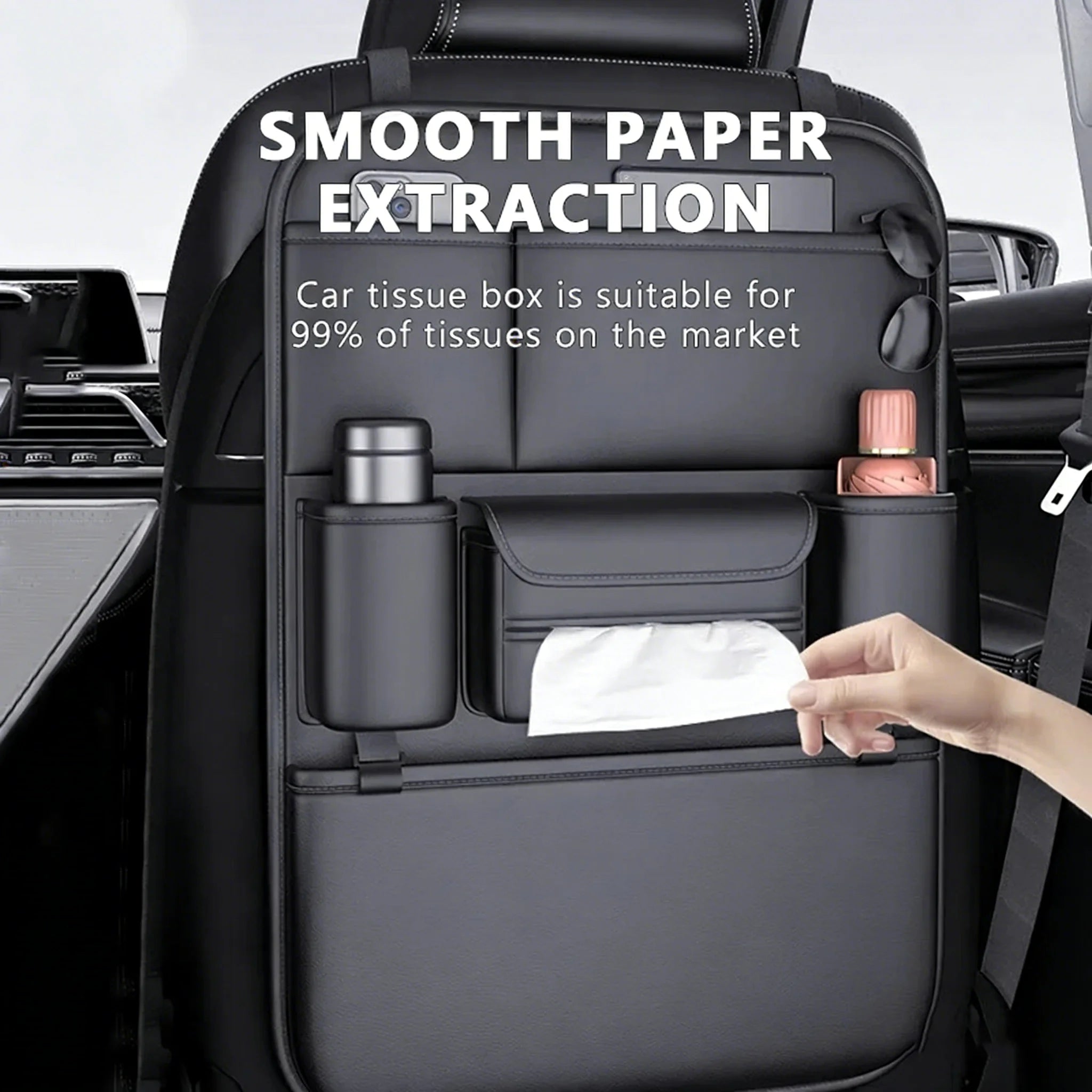 6-Pocket Car Seat Back Organizer