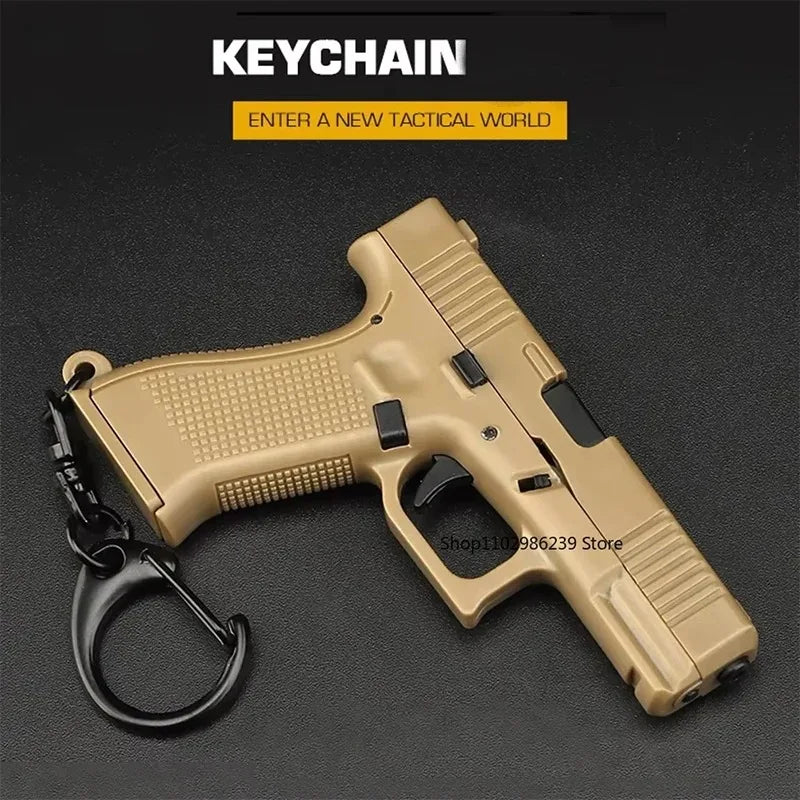Tactical Pistol Model Keychain