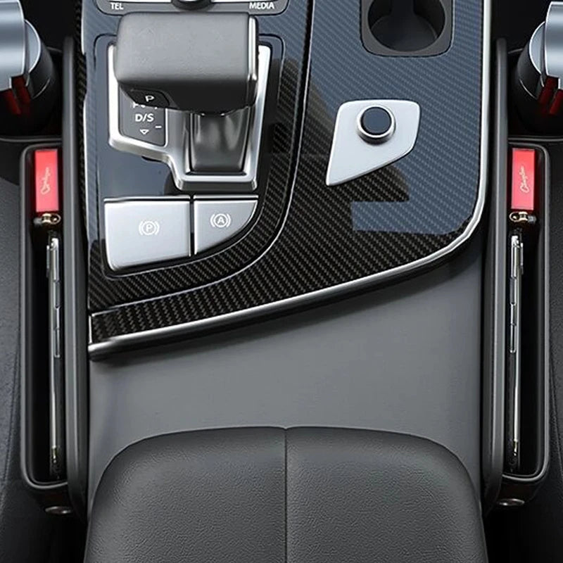 Leather Seat Gap Organizer with Cup Holder