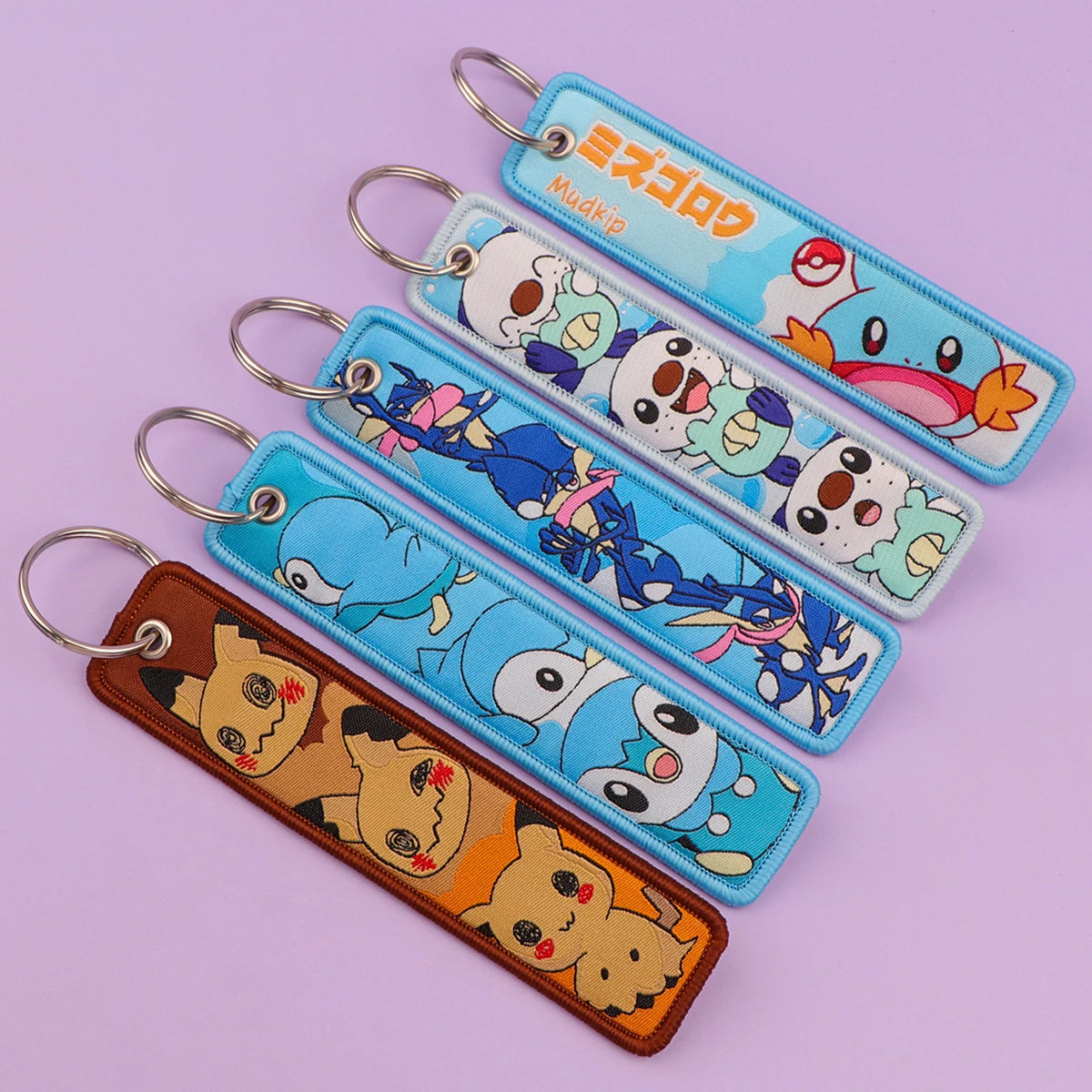 Anime Monster Embroidered Keychain