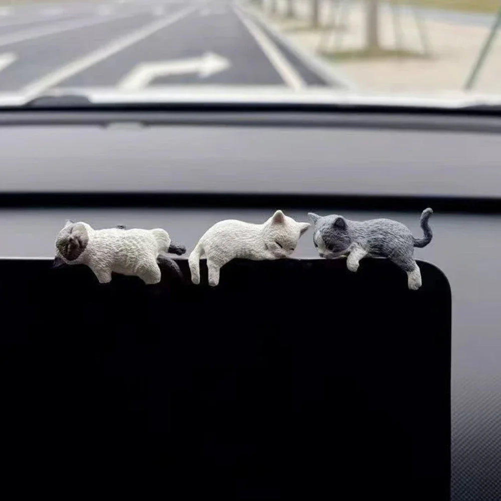 Sleeping kitten figurine