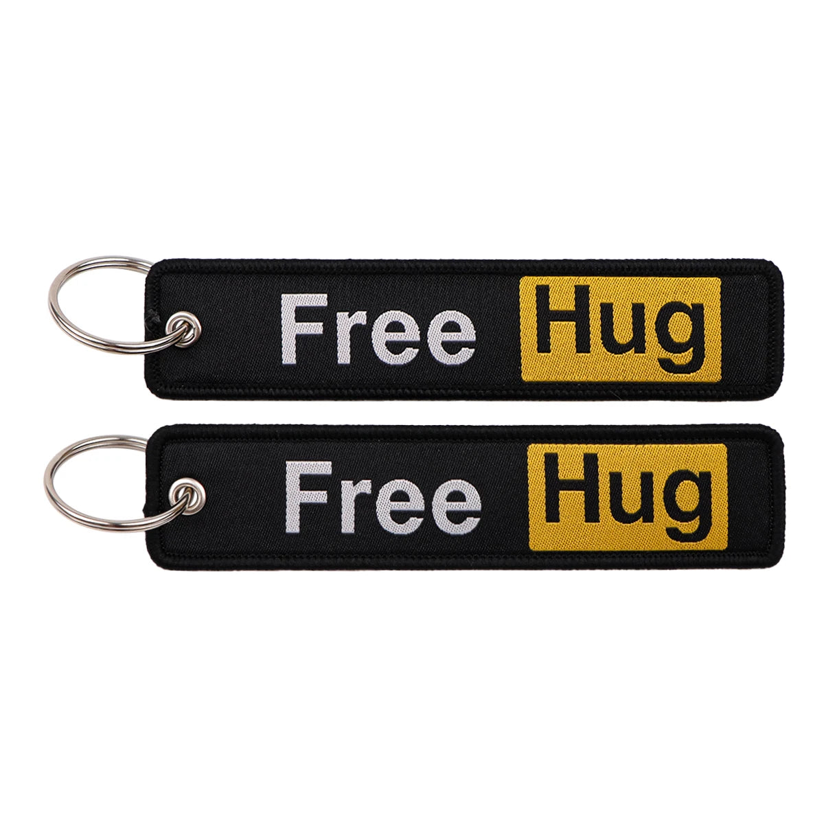 "No Risk No Fun" Embroidered Keychain