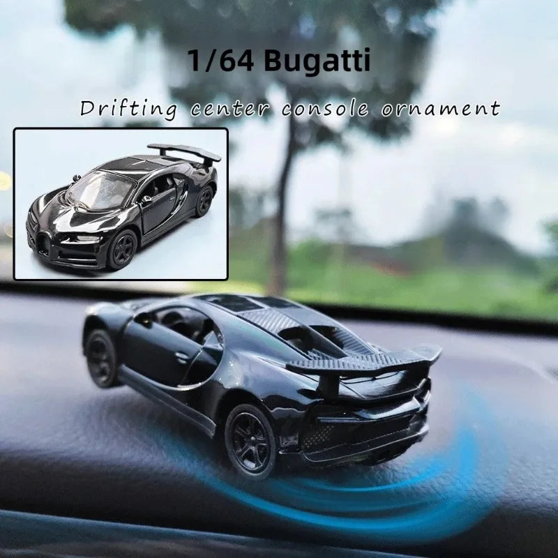 Drift car ornament on car console