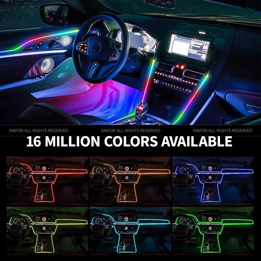 APP-Controlled Ambient Light Strips (110cm)