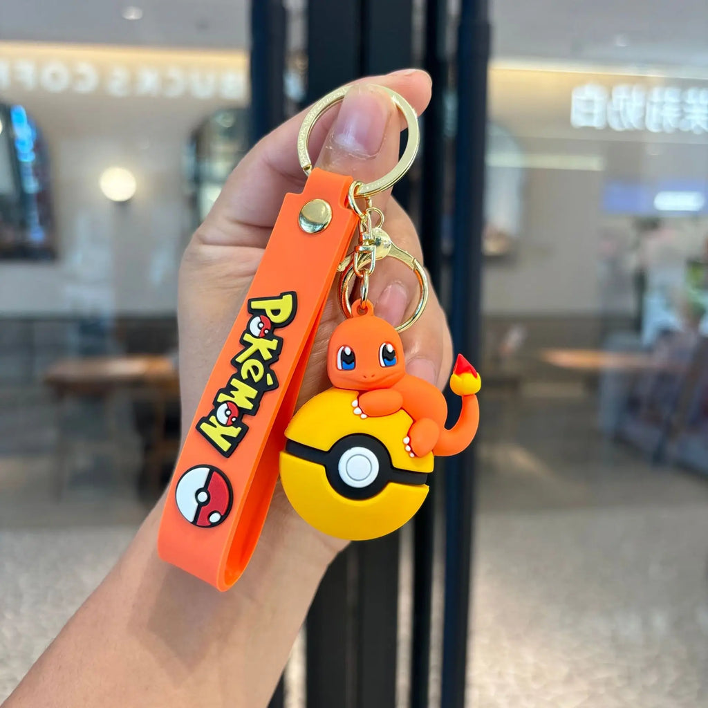 Poke Ball Figure Keychain Set