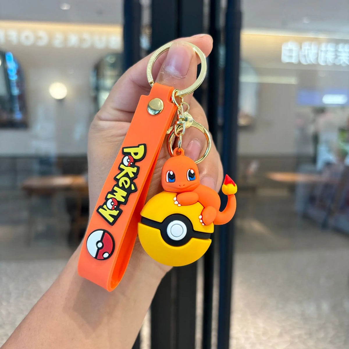Poke Ball Figure Keychain Set
