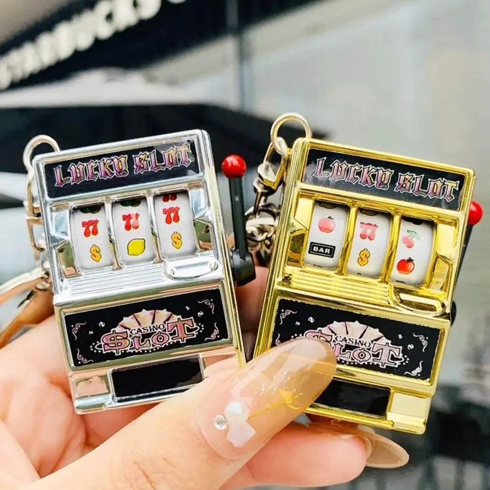 Mini Slot Machine Keychain