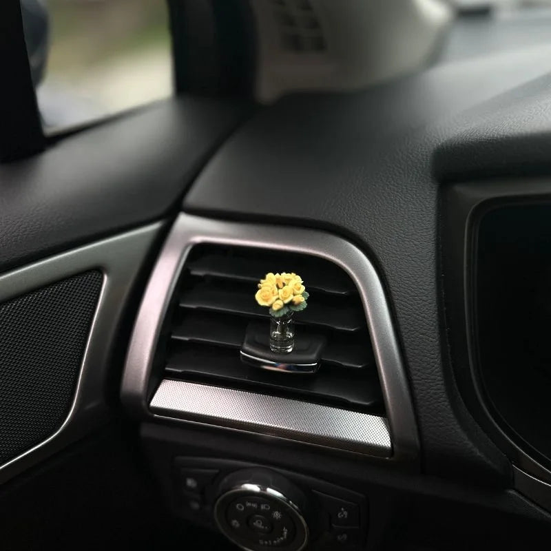 Mini Flower Vase Dashboard Ornament