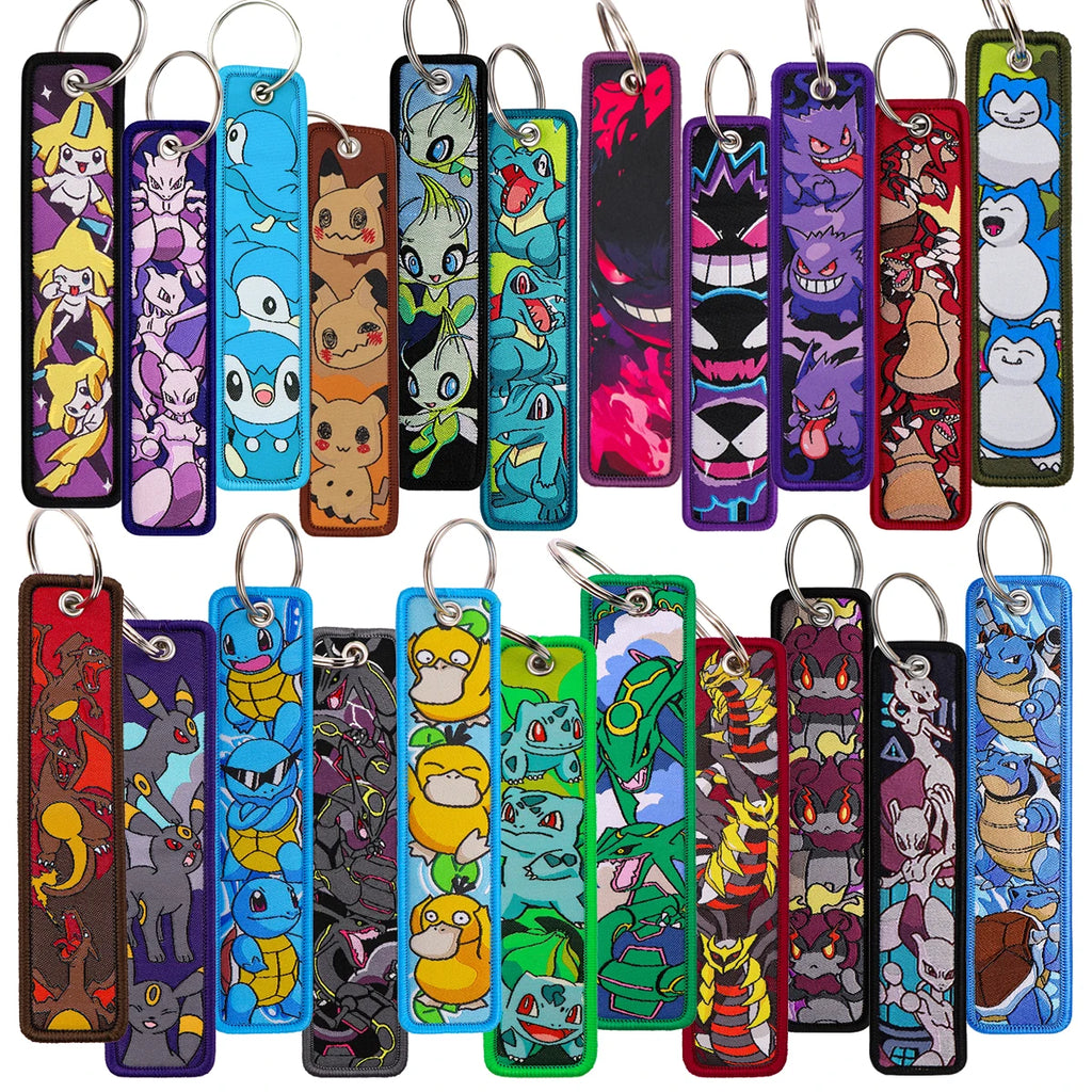 Anime Monster Embroidered Keychain