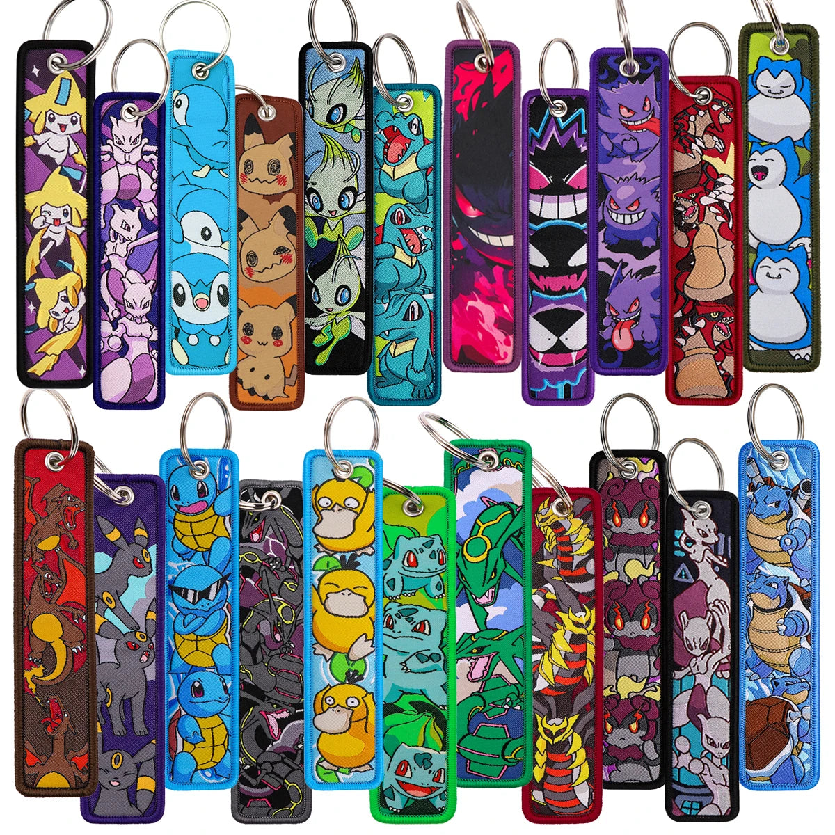 Anime Monster Embroidered Keychain