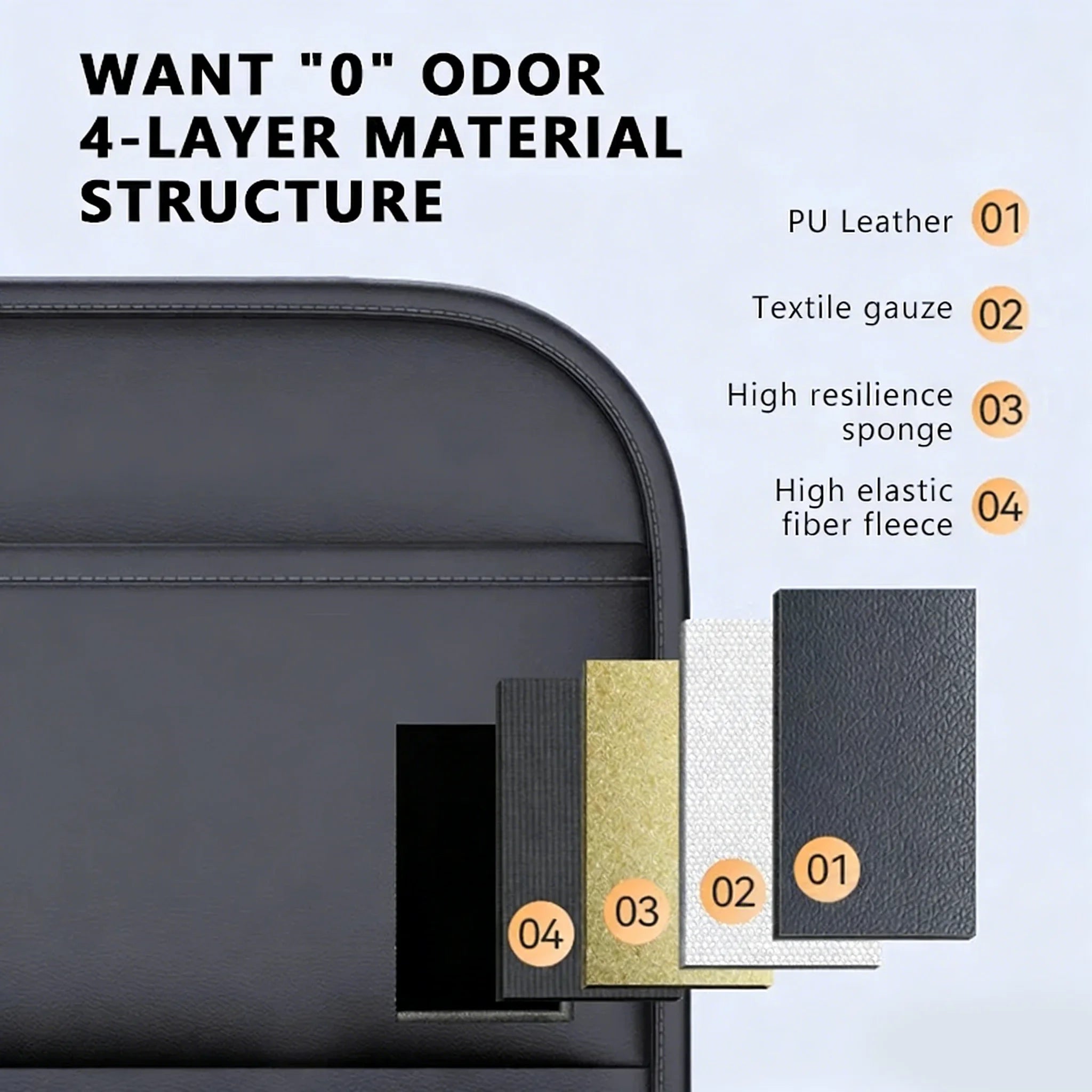 6-Pocket Car Seat Back Organizer